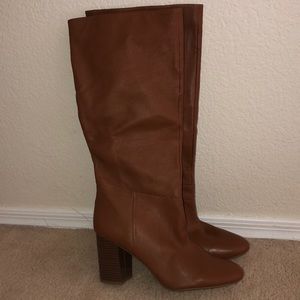 Kenneth Cole leather tall Cherry boots size 12